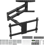 47” Extra Long Arm TV Wall Mount for 37-80 Inch TV, Full Motion Corner TV Mount with Extension Articulating Arm Swivel and Tilt, Max VESA 600x400mm, Fits 16" 18" Studs Up to 99 lbs