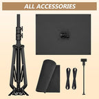 Facilife Projector Stand Tripod on Wheels, Adjustable Height 29-44 Inches, Laptop Tripod Stand Rolling, Heavy Duty Projector Tripod Metal Construction, Multifunctional for Office & Home (29-44 Inches)