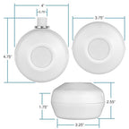 ENERLITES High Bay 360 Degree PIR Line Voltage Ceiling Occupancy Motion Sensor w/Daylight Harvesting Dimming, 1200-2800 sq. ft. Coverage, 120-277VAC, Commercial/Industrial, UL Listed, MPC-50HD, White