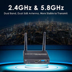 EXVIST 100M 1080P VGA Wireless HDMI Extender 1x Receiver Only, HDMI & VGA Dual Output, Up to 328ft, IR Support, Suitable for Transmitting Video from Laptop, PC, YouTube, PS4 to HDTV or Projector