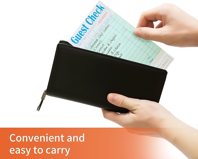 40 Pack/2000 Tickets Guest Checks Books for Servers, Green Server Books for Waitress, Server Note Pads for Restaurants