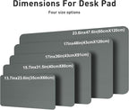 Aothia Faux Leather Desk Mat – Large Mouse Pad, Non-Slip PU Leather Blotter, Waterproof Writing Surface for Office and Home (Jungle Green, 47.2" x 23.6")