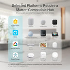 Matter Smart Power Strip,Works with Apple HomeKit, Siri, Alexa, Google Assistant, with 4 Individually Controlled AC Outlets & 2 USB 2 Type-C Ports, Multi-Plug Extender for Home Office