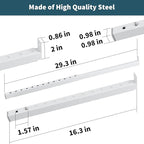 ZhouDaShu Adjustable Window Security Bars, Window Locks Bars for Inside Windows Prevent Burglary, Window Safety Bars for Children Security, Window Stoppers for Extends from 16.3-29.3 in(Steel 1 pcs)