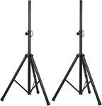 Howonder Heavy Duty Speaker Stand, PA Speaker Stand,Speaker Tripod Stand, Adjustable Height from 44 to 72 Inches，Hold up to 150lbs, HD-300 (2 Packs Black)