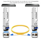 OPSTRAN 1000BASE-LX/LH SFP Optical Transceiver Module Compatible with Juniper QFX-SFP-1GE-LX EX-SFP-1GE-LX SRX-SFP-1GE-LX 1310nm 20km DDM Duplex LC SMF 4 Pack