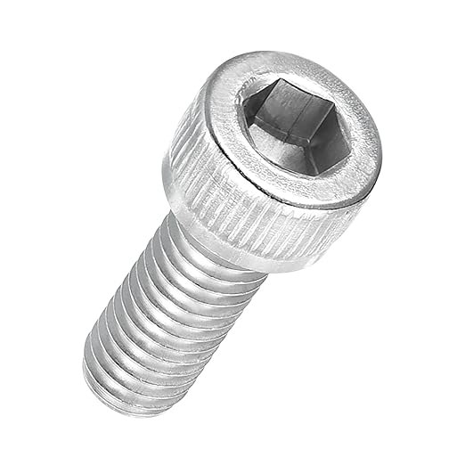 Kozelo 25pcs Socket Head Cap Screws - [M6-1 x 16mm] 304 Stainless Steel Allen Socket Drive for Electrical Motor 3D Printing Fan Engine Replacement Use, Silver
