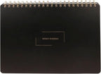 Undated Weekly Schedule | Business Planner | 8.25” x 11.75” ADHD Organizer | Premium Multi-Layout Schedule | Black | Landscape Layout