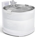 Cheerble Pumpless Cat Water Elfin Fountain, Wireless Pet Fountain Battery Operated, 2L/67oz E1+ Automatic Water Dispenser Cats & Dogs MagDrive™ Technology Stainless Steel Tray, No Cleaning Hassle