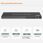 KEQINX 4K 1x8 HDMI Extender Splitter 70m/230ft HDMI Over Ethernet Splitter POC Satellite TV Splitters