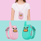 Qniglo Walkie Talkies for Kids Rechargeable 2 Pack, Wrist Watch Walkie Talkies with FM Handheld, Wearable Lanyard for Outdoor Camping Games & Birthday Xmas Toys Gifts for Boys Girls
