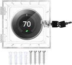 Young Dance Thermostat Lock Box with Key Thermostat Cover Universal Thermostat Lock Box Clear Small Thermostat Guard for Wall Thermostats for All Type Nest Thermostat 4.72''*4.53''*1.97'' or Smaller