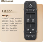 Blycorul Master Power Window Switch Driver Side Compatible with 2009 2010 2011 2012 Dodge Ram 1500/2500/3500 Quad & Crew Cab Pickup-9 Pins+3 Pins Replaces OEM 4602863AD,4602863AB,4602863AC