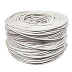 SolidLink CAT5e Ethernet Cable 1000ft – 24AWG Solid CCA UTP Unshielded CAT 5e, High Speed Lan Network, RJ45 Cable, Easy Pull Box Ethernet Cord (White)