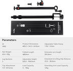SMALLRIG Camera Desk Mount Table Stand with Magic Arm and 1/4" Ball Head, 13"-35.4" Adjustable Light Stand, Tabletop C Clamp for DSLR Camera, Ring Light, Live Streaming, Photo Video Shooting - 3992