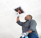 Suteck Plastic Access Panel for Drywall Ceiling 6 x 6 Inch Reinforced Plumbing Wall Access Doors Removable Hinged White