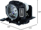 Jaspertronics™ Original DT00893 Lamp & Housing for Hitachi Projectors with Original Specification and Full lifespan Bulb Inside - 1 Year Warranty