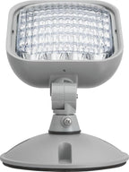Lithonia Lighting Weatherproof LED Emergency Light Remote Head, One Single Head Emergency Light for Business, Indoor and Outdoor Use, Square, Gray (ERE GY SGL WP SQ M12)