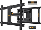 Perlegear Long Arm Full Motion TV Wall Mount for 55–120 inch TVs up to 225 lbs, Pre-Assembled TV Mount with Long Extension, Swivel & Tilt, Fits 16″/18″/24″ Wood Studs, Max VESA 900x600mm, PGXLF03B