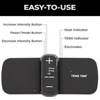 TENS 7000 Heat + TENS Unit for Menstrual Cramp Relief - Wearable Period Pain Device with Heat Therapy & 15 Intensity Levels, USB-C Rechargeable, Discreet & Portable