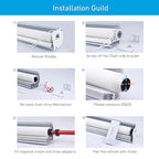 Rollerhouse DC12V EY2512 Shade Motor Electric Blind Motor Remote Control Wired Compatible with 38mm Shade Tube DIY Electric Roller Blinds/Shades