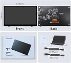 HAMTYSAN Raspberry Pi Screen, 7 Inch Portable Monitor External Display 800x480 IPS Screen Small HDMI Monitor for Raspberry Pi 400/4/3/2/Zero/B/B+ Jetson Nano Win11/10/8/7 (Non-Touch)