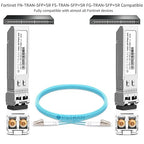 OPSTRAN 10GBASE-SR SFP+ Optical Transceiver Module Compatible with Fortinet FN-TRAN-SFP+SR FS-TRAN-SFP+SR FG-TRAN-SFP+SR 850nm 300m DDM Duplex LC MMF 10 Pack