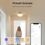 BroadLink RM5plus Smart Infrared Remote, All-in-One Universal Control Hub with Wi-Fi & IR, Voice Control via Alexa & Google Home for TV/AC, Remote Control, Timers & Scenes
