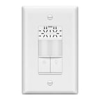LIDER Humidity Sensor Switch and Motion Sensor Light Switch, PIR Sensor, Humidity Detection, Occupancy/Vacancy, No Neutral Required, ¼ HP, 1-Pole, UL Listed, White, Wall Plate Included
