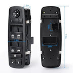 WUANGKI Master Power Window Switch Front Left Driver Side | 3+0 Pins | Compatible with Dodge Grand Caravan 2012-2017, Chrysler Town & Country 2012-2016, 2012-2015 Ram C | V, Replaces OE 68110871AA