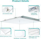 VocgoUU 16-Pack 2x2 LED Flat Panel Light Drop Ceiling, 0-10V Dimmable, 3CCT Selectable (5000K 4000K 3000K) & 3 Wattage Switchable (40W 30W 20W), 100-277Vac, ETL & DLC