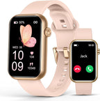 Smart Watch Fitness Tracker (Answer/Make Call), 24/7 Heart Rate Spo2 Blood Pressure Monitor Sleep Tracker, 114 Sports Modes Pedometer Calorie Step Tracker, Waterproof Activity Tracker for Women