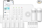 Hapippofa Wireless Home Security System WiFi/4G Home Alarm System with Phone APP Alert | Voice Control | No Subscription Fees | 24/7 Monitoring | Alexa Compatible