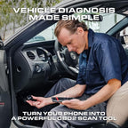 BLCKTEC 430 Bluetooth OBD2 Scanner for iPhone & Android, No Subscription Fee, OBDII Car Code Reader, Diagnose Check Engine, ABS, SRS, Airbag, Supports Vehicles 1996+
