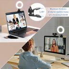 Cyezcor Video Conference Lighting Kit, Ring Light for Monitor Clip On,for Remote Working, Distance Learning,Zoom Call, Self Broadcasting and Live Streaming, Computer Laptop Video Conferencing