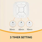 Vitelum White Noise Sleep Sound Machine for Relaxation, Meditation, Soothing Natural Sound for Sleep with Night Light