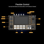 MOVMAGIC M4S 5.5Inch 2HDMI(4K/60P) Input Live Streaming Multi Camera Video Mixer Switcher with 4 HDMI/SDI & 1USB Input,USB 3.1 Stream,Landscape & Portrait, Recording & Replay,Support PTZ/USB/SD.