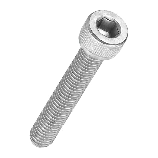 Kozelo 5pcs Socket Head Cap Screws - [M8-1.25 x 55mm] 304 Stainless Steel Allen Socket Drive for Electrical Motor 3D Printing Fan Engine Replacement Use, Silver