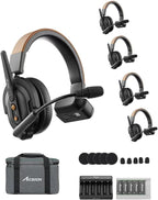 Accsoon Como SE Wireless Headset Intercom System 5-Person Full Duplex 1312ft Team Communication Group Talk, 30+Hour Battery Life