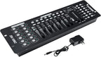 TCFUNDY DMX 512 Controller, 192 Channel DMX Light Controller Stage Lighting Console for Party DJ Disco Lights Show Night Club