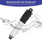 0.5 Inch 28lbs Mini Stroke 12V Electric Linear Actuator 4mm/sec Linear Motion Actuator with Brackets for Cabinets, Robotics, Home Automation, Window Opener(120N, 10mm)