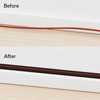 Rubber Bond TV Cord Hider Cable Protector - Strong Self Adhesive Wall Cord Cover Cable Hider - Low Profile Cable Management Wall Cord Concealer Cable Raceway