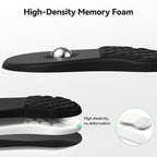 TECKNET Ergonomic Mouse Pad with Wrist Rest,Keyboard Pad and Mousepad with Wrist Support,Massage Design Effectively Relieves Carpal Tunnel Syndrome Suitable for Computers and Laptops