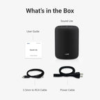 WiiM Sound Lite Smart Speaker, Hi‑Res 24‑bit/192 kHz, AI RoomFit™ Room Correction, 100W Peak, Wi‑Fi 6E/Bluetooth 5.3, Multi‑Room & Stereo Pairing, Black