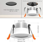 LightingWill 2 Inch Recessed Lighting, Smart WiFi LED Downlight, 5W LED Ceiling Light Compatible with Alexa/Google Assistant, Dimmable RGB & 2700K-6500K, 120V with LED Driver (4 Pack)