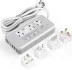 220V to 110V Voltage Converter, 2000W Adapter US to Europe International Travel, Mapambo Universal Voltage Converter (Gray)