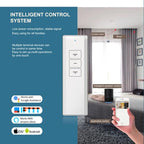OlideSmart DIY WiFi Smart Automatic Curtain Motor Track System, Automatic Curtain Motor, Blinds Tracks, Length can be Customized (White, 4.2m)