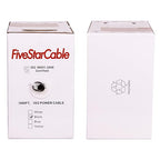 FiveStarCable 18/2 Gauge Low Voltage Cable Wire - 1000 ft, 18 AWG, 2 Conductors, PVC Jacket - for Security Systems, Alarm, Audio, Control, Intercom, and Speaker Applications