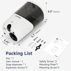AIKE Liquid Automatic Wall Mount Soap Dispenser,Battery Operated Model AK1216,White
