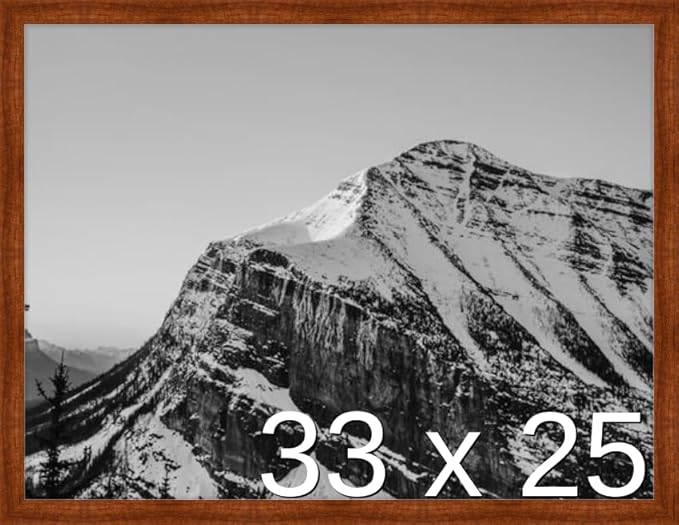 Frame It Easy 33 x 25 Russet Wood Frame (Derby)
